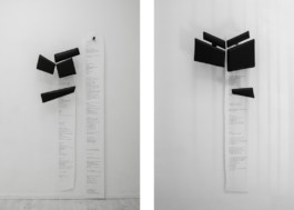 Franziska König Lucky You! | Exhibition | Presentation | Blake & Vargas | Founded by Sarah Bernauer and Matthias Last | Studio Last | For her first solo show at Blake and Vargas, Franziska König (b. 1988, Pforzheim, lives and works between Berlin and Hamburg) presents works commissioned specially for Berlin Art Week. The exhibition ‘Lucky You’ incorporates sculptural wall pieces, poetry and an interactive installation to investigate the very means by which comparisons arise, in even the most ordinary, everyday relations.